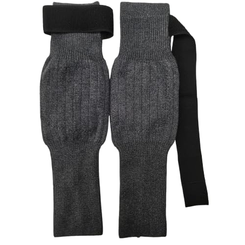 2 Pcs Adjustable Cashmere wool Knee Warmers for men and women