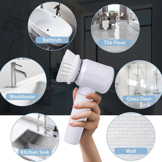 5-in-1 Magic Electric Cleaning Brush – For Home & Kitchen