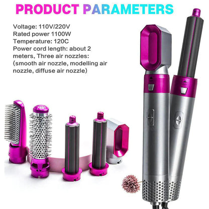 🔥 5-in-1 Hot Air Brush
