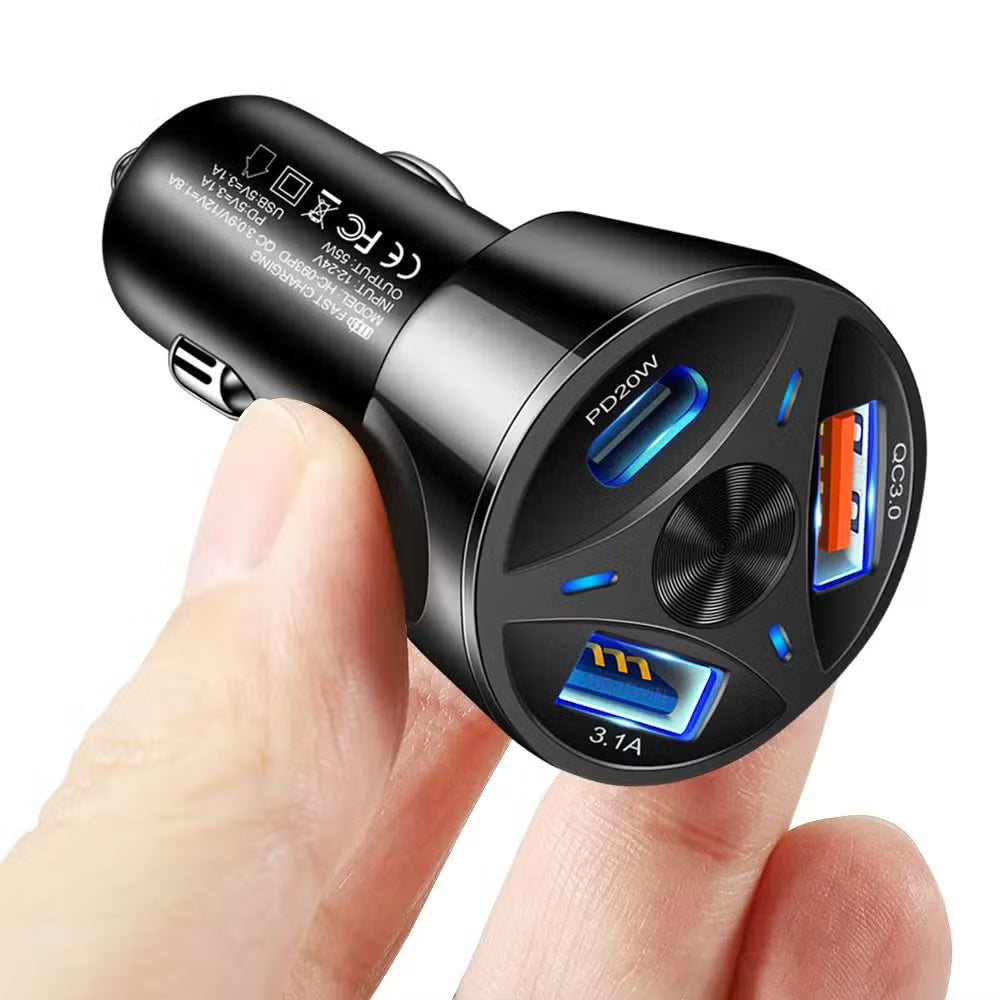 🚗🚗Powermax Fast Car Charger | 55W Quick Charging for All Devices🚗🚗