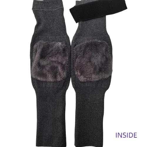 2 Pcs Adjustable Cashmere wool Knee Warmers for men and women