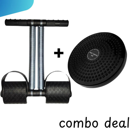Combo Deal Tummy Trimmer Double Spring & Twister Plate Disc High Quality