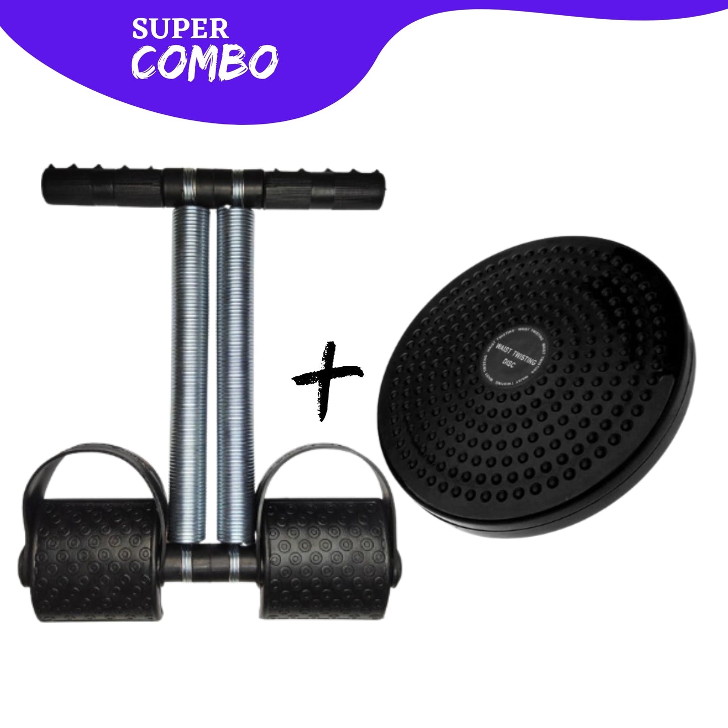Combo Deal Tummy Trimmer Double Spring & Twister Plate Disc High Quality Weight Loss Machine