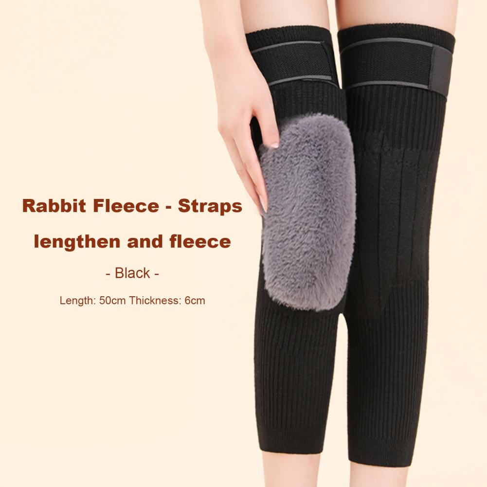 2 Pcs Adjustable Cashmere wool Knee Warmers for men and women