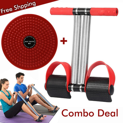 Combo Deal Tummy Trimmer Double Spring & Twister Plate Disc High Quality