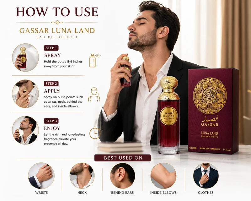 Gassar Luna Land Perfume | Long-Lasting Luxury Fragrance