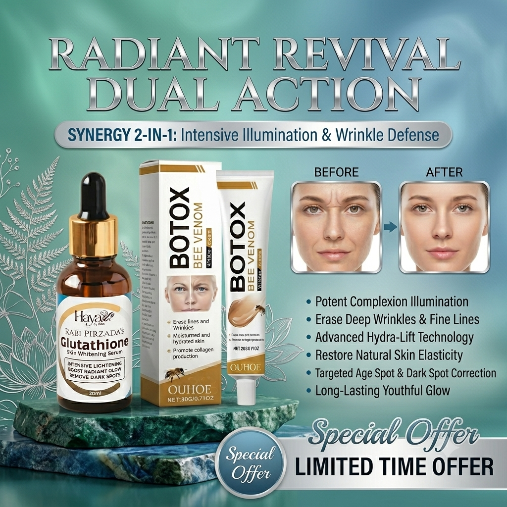 Botox Bee Venom Cream + Haya Glutathione Serum 2in1 Deal