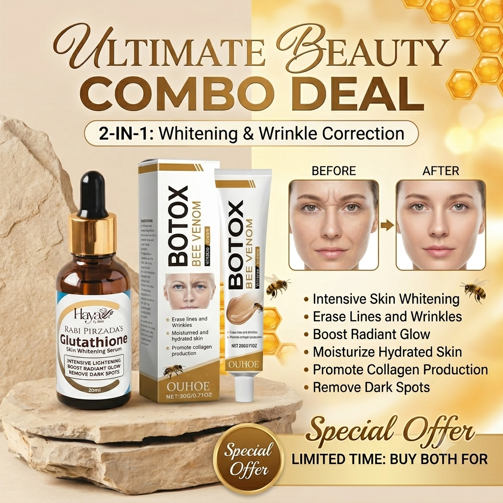 Botox Bee Venom Cream + Haya Glutathione Serum 2in1 Deal