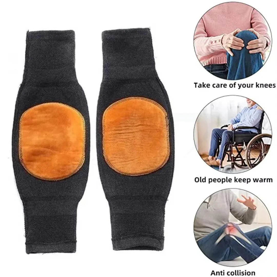 2 Pcs Adjustable Cashmere wool Knee Warmers for men and women