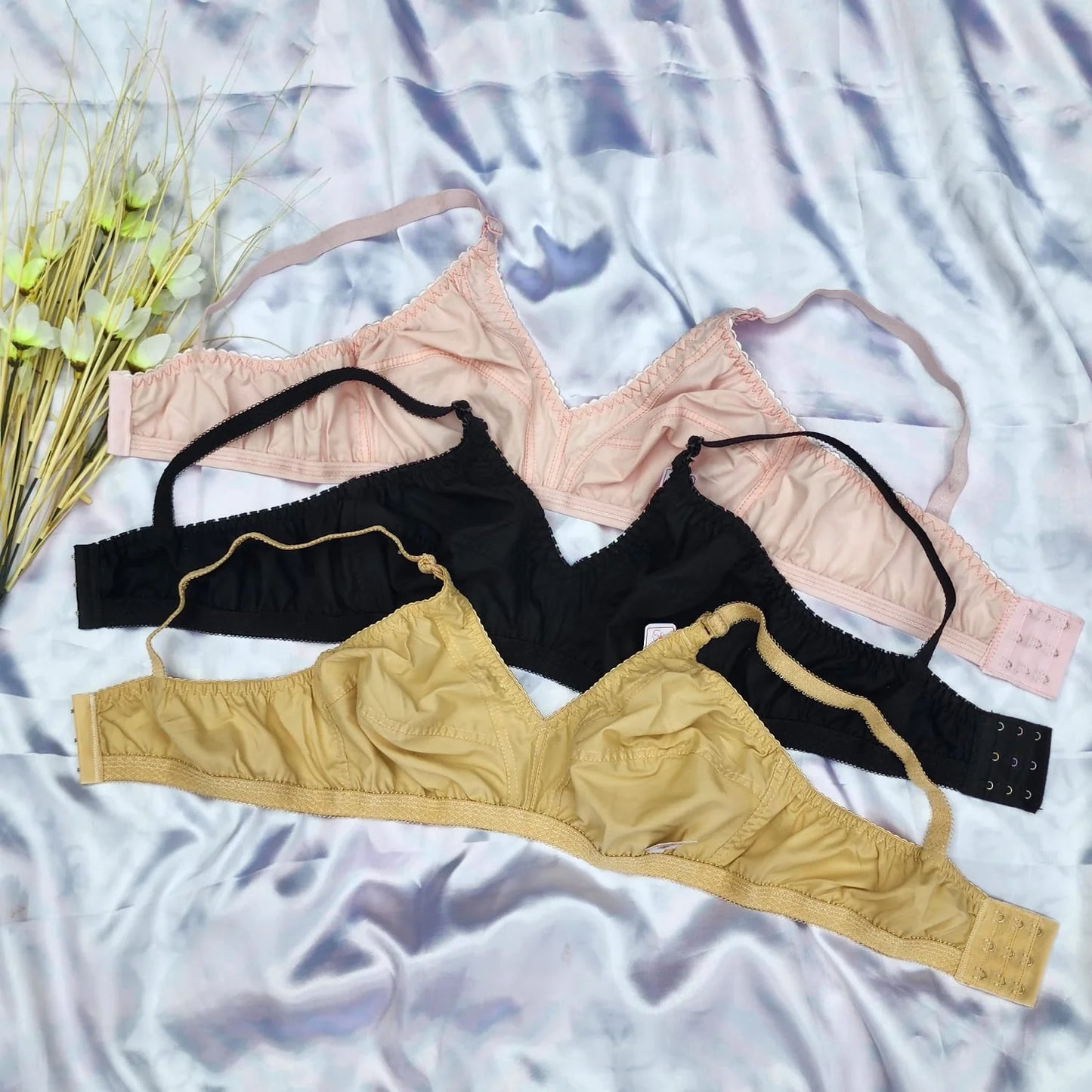 Premium Cotton Bra –  Pack of 3