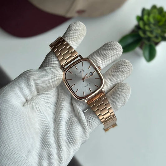 Premium Square Dial Men’s Watch – Slim Steel Design | Elegant & Stylish