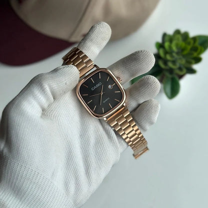 Premium Square Dial Men’s Watch – Slim Steel Design | Elegant & Stylish