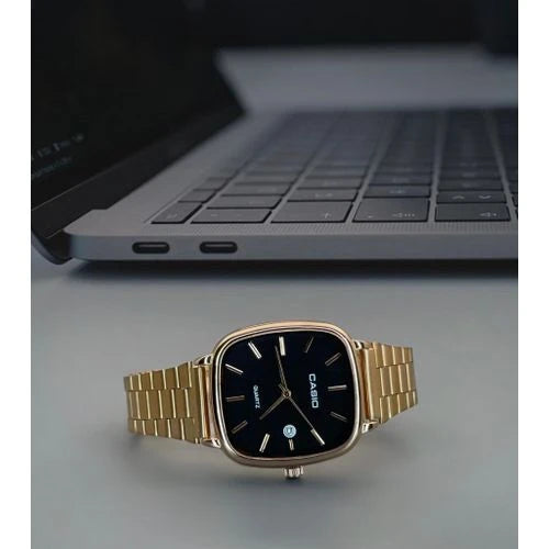 Premium Square Dial Men’s Watch – Slim Steel Design | Elegant & Stylish