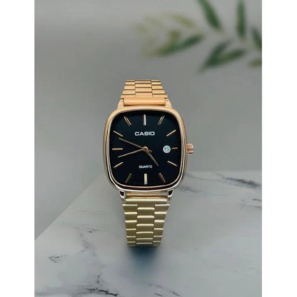 Premium Square Dial Men’s Watch – Slim Steel Design | Elegant & Stylish