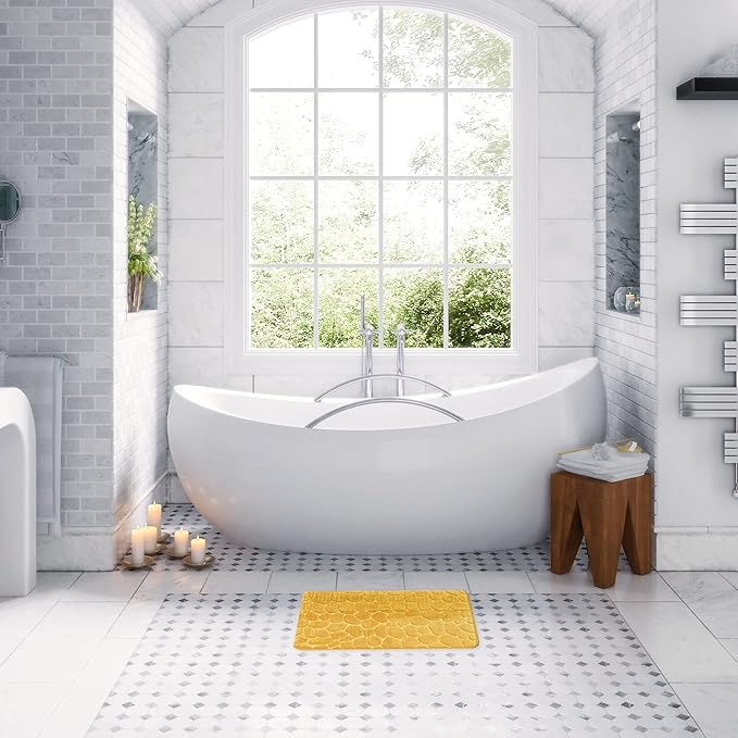 Memory Foam Microfibre Mat | Soft, Quick-Dry & Anti-Slip